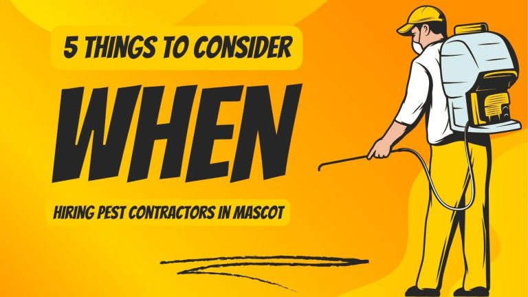 5 Things To Consider When Hiring Pest Contractors In Mascot