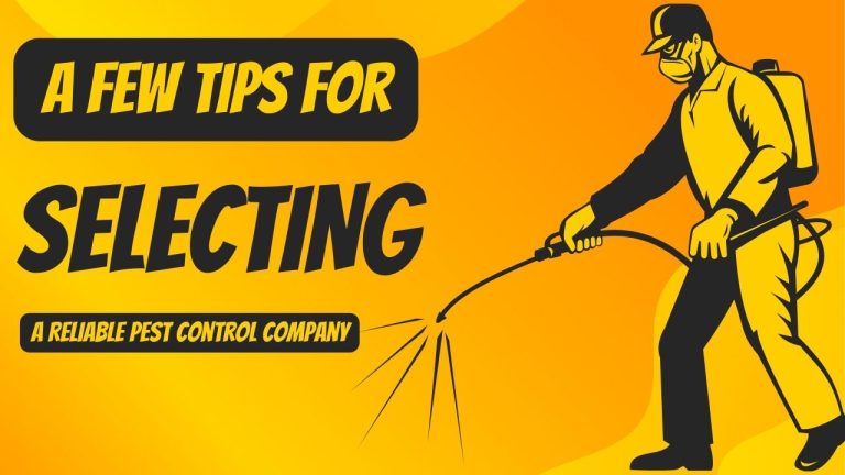 A Few Tips For Selecting A Reliable Pest Control Company